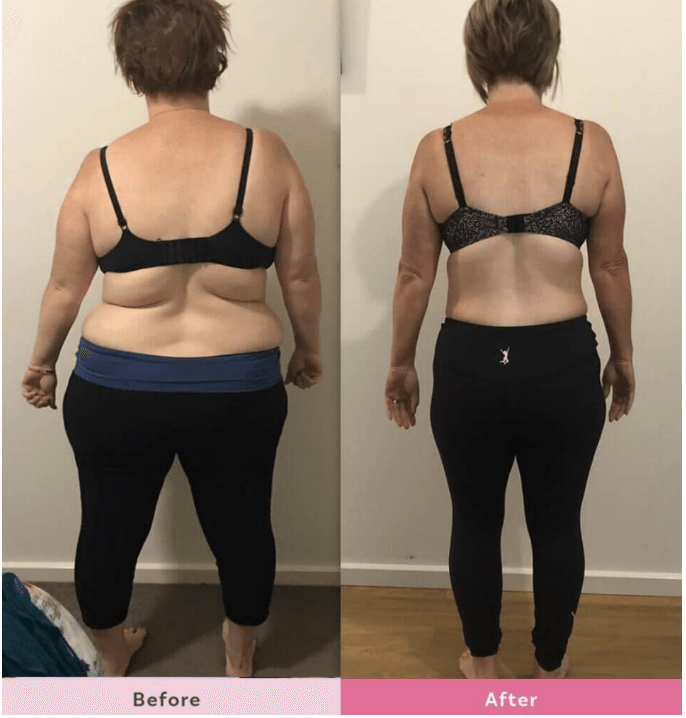 Results of waist trainer for back fat