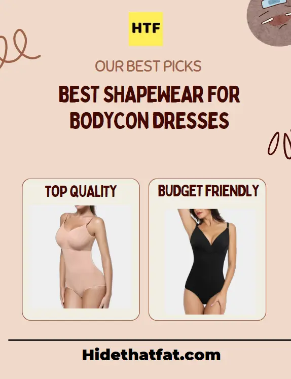 shapewear bodycon dress Infographic
