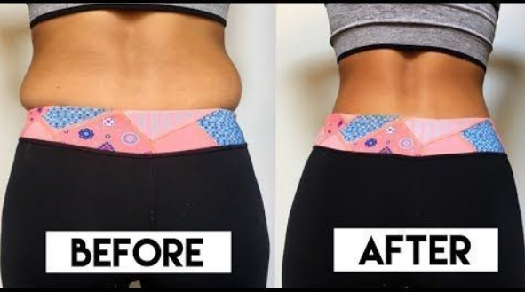Love handles before and after