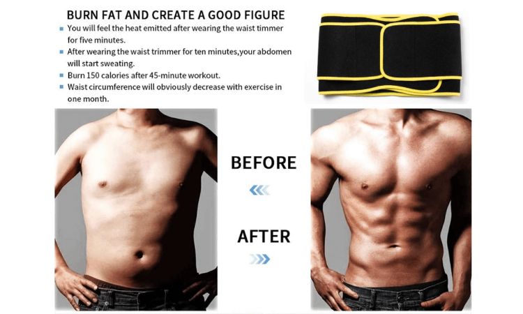 Three Straps Belly Fat Burner Belt before and after results