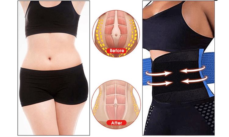 Weight Loss Corset Waist Trainer Before and After