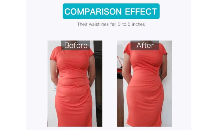 Zipper Waist Trainer before and after result