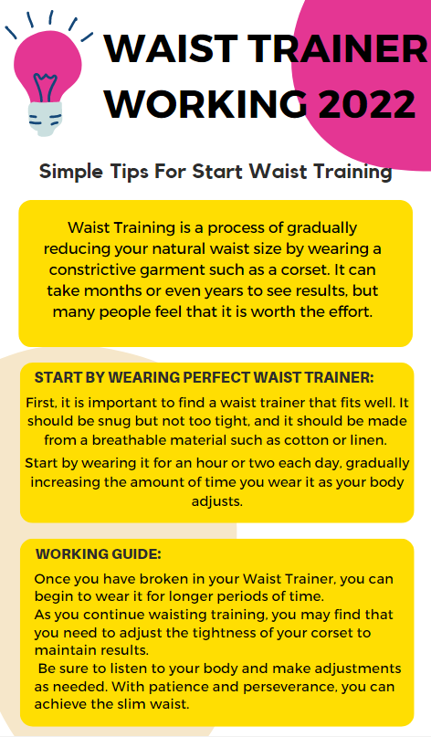 Waist Trainer Working Infographic